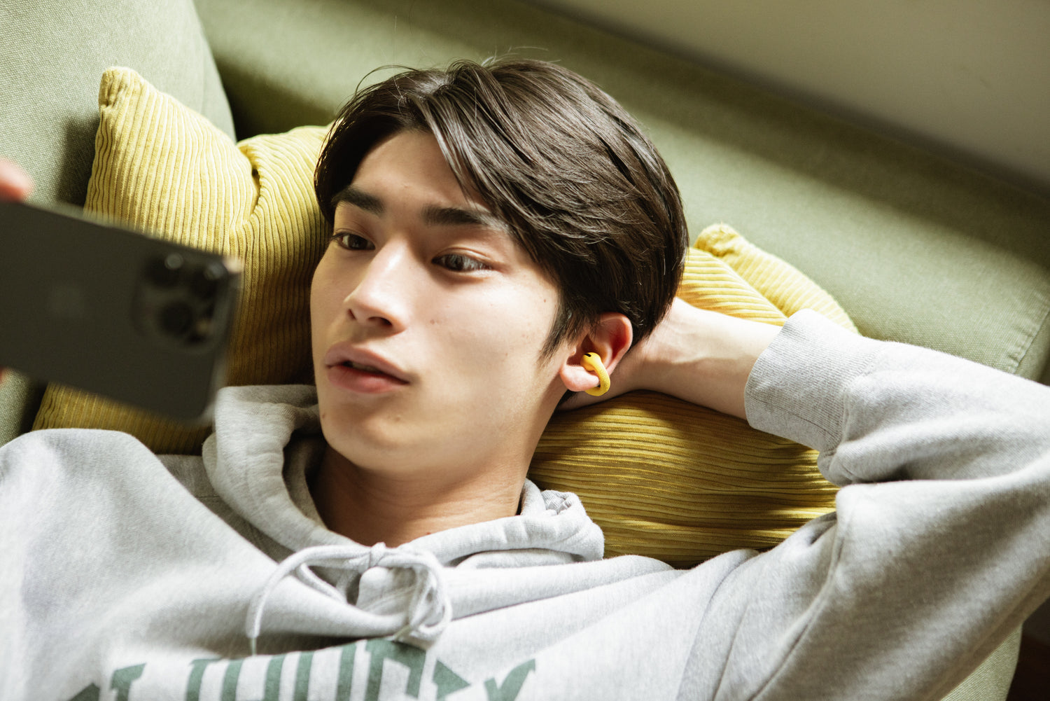 ambie socks(アンビーソックス)AMS-01 Mustard