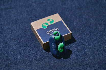 ambie sound earcuffs (アンビーサウンドイヤカフス） AM-TW02 Green × Indigo