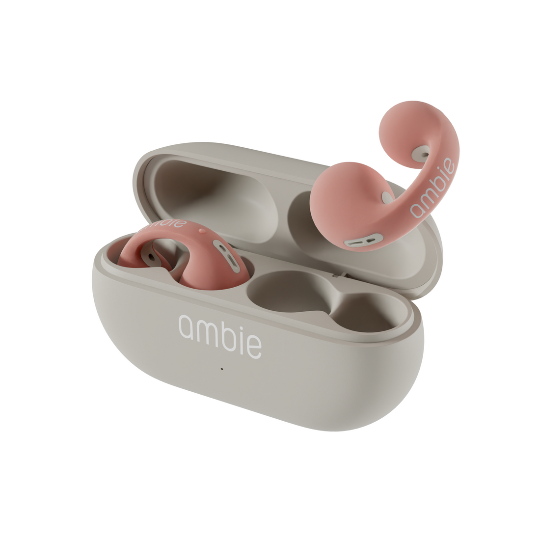 ambie sound earcuffs (アンビーサウンドイヤカフス） AM-TW02 Flamingo × Beige