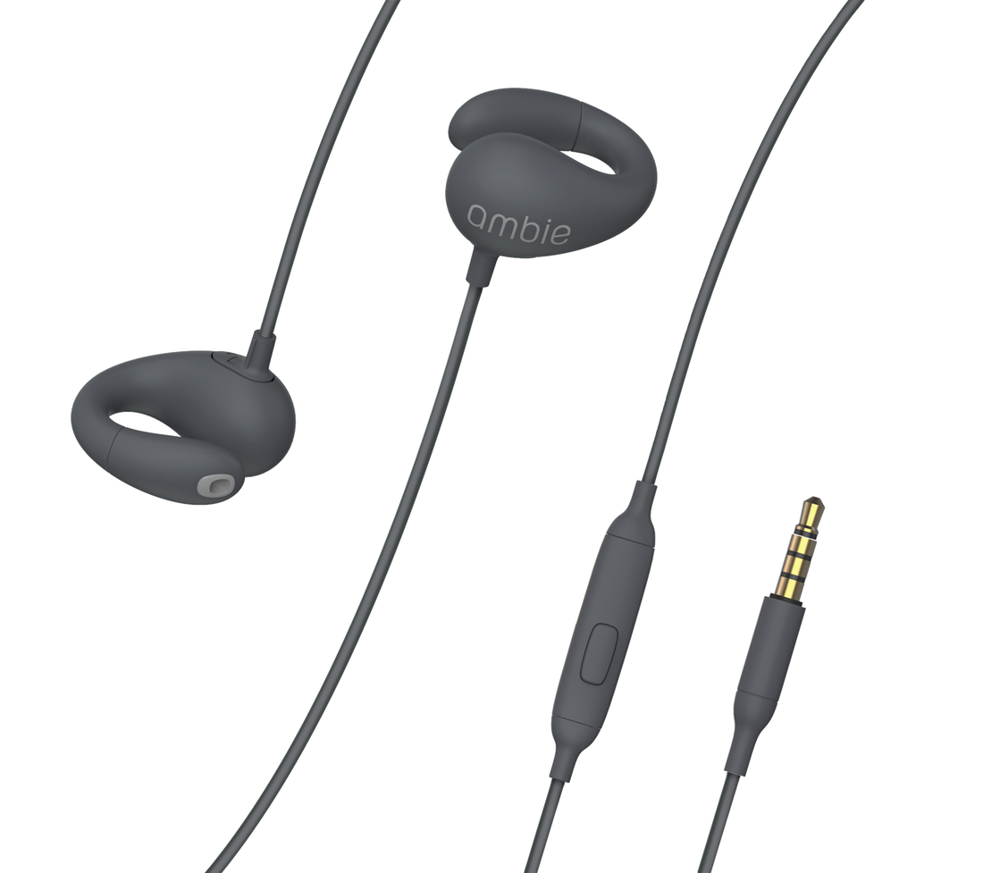 ambie sound earcuffs AM-02 Asphalt Black