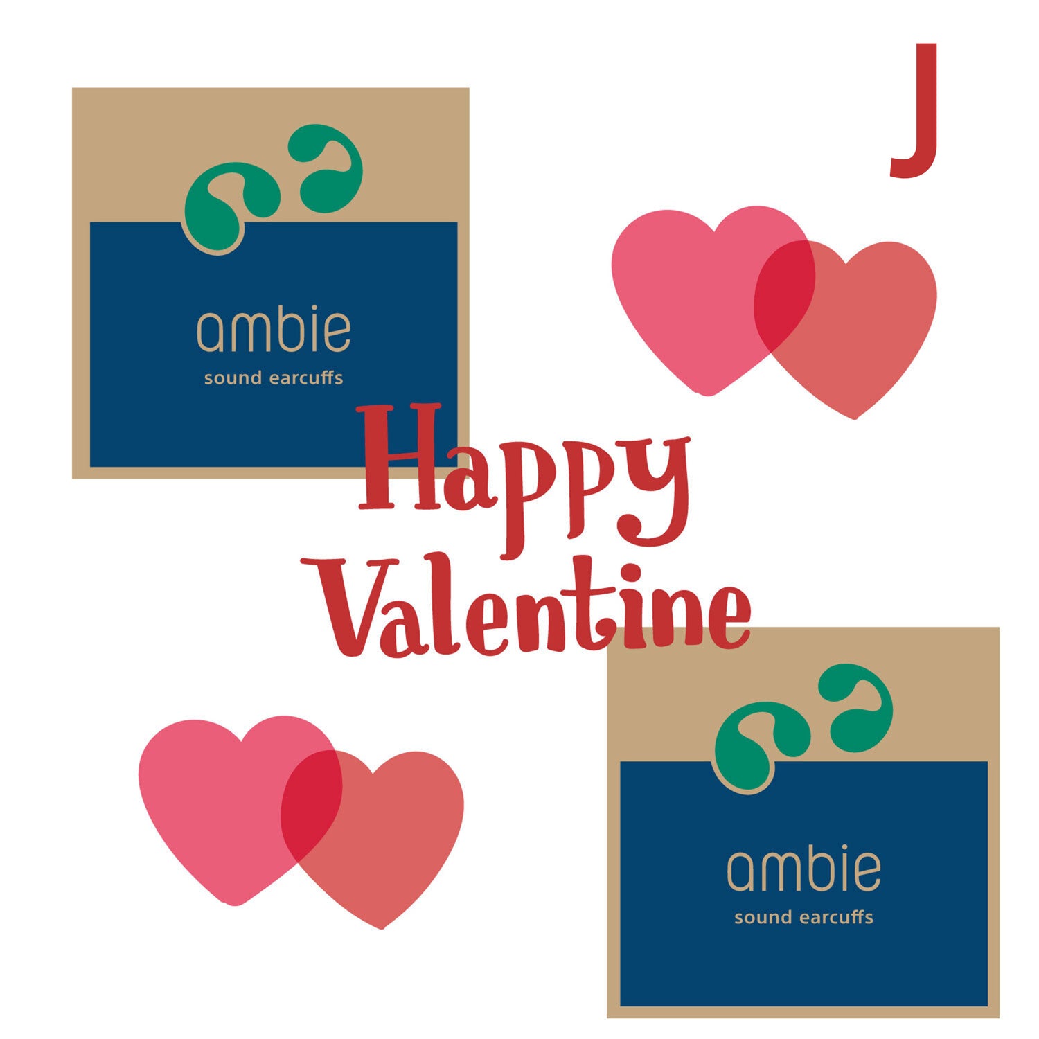 ambie sound earcuffs AM-TW02バレンタインペア割2台セット