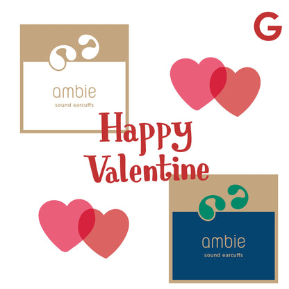 ambie sound earcuffs AM-TW02バレンタインペア割2台セット